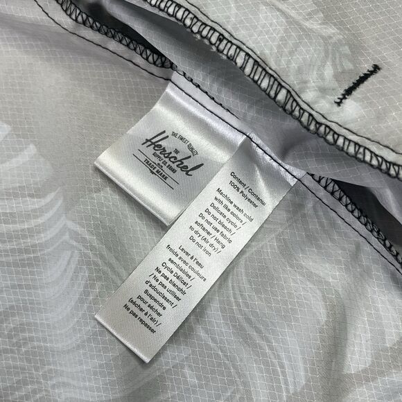 Herschel Supply Co Unisex Voyage Coach Jacket Rain Wind Green Palms Sz Medium  O - Picture 9 of 10